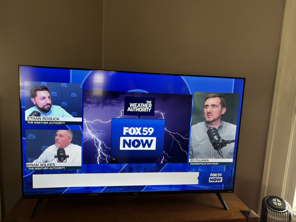 Ed Fujawa (@edfujawa) on Twitter photo Had a great time last week talking about the history of the 1927 downtown Indianapolis tornado with <a href="/EthanRosuckWX/">Ethan Rosuck</a> and <a href="/BrianWilkes59wx/">Brian Wilkes</a> on a new Weather Authority history segment. The segment is available on the <a href="/FOX59/">FOX59 News</a> NOW app, available for download on various streaming devices. Had a great time last week talking about the history of the 1927 downtown Indianapolis tornado with <a href="/EthanRosuckWX/">Ethan Rosuck</a> and <a href="/BrianWilkes59wx/">Brian Wilkes</a> on a new Weather Authority history segment. The segment is available on the <a href="/FOX59/">FOX59 News</a> NOW app, available for download on various streaming devices.