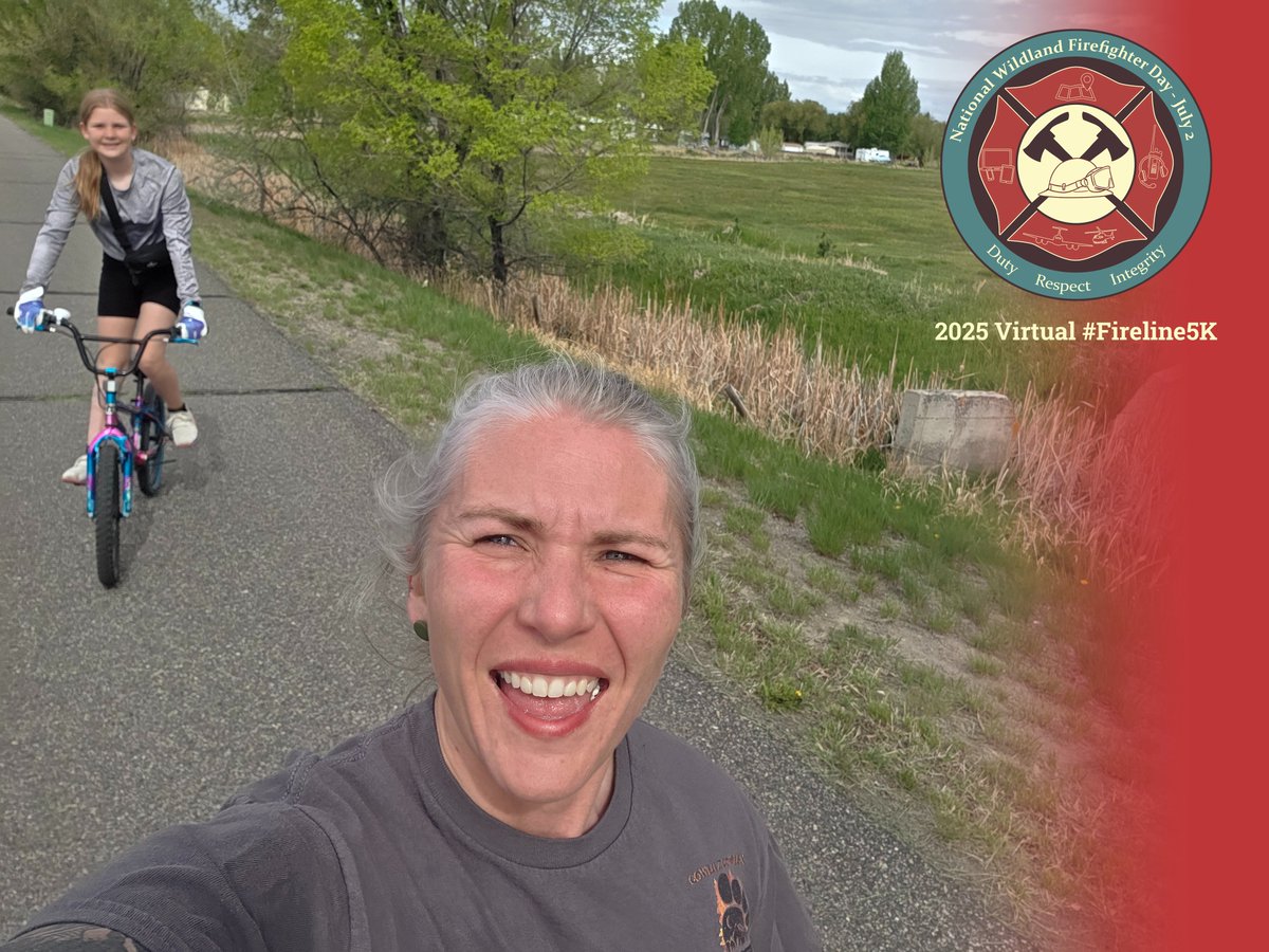 BLMFire's tweet photo. The 2025 Fireline 5K is on! π₯π Walk, jog, or run 3.1 miles anytime, anywhere from May 18βJuly 2 to honor all wildland fire personnel. Submit a photo & tag us!
πΈ https://t.co/T27PLUpSPL
π https://t.co/KUpQaXuh7Y
#Fireline5K #NWFFD https://t.co/h7eZ1vUtXc