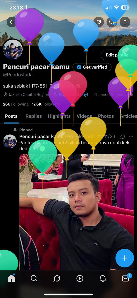Eh ada balonnya