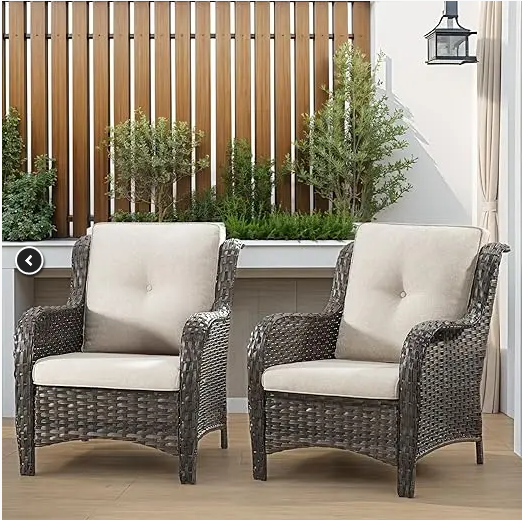 GDealsonline's tweet photo. Patio Wicker Dining Chairs Set of 2, Outdoor Garden High Back Chairs with 3.5" Seat Cushions and Curved Armrests
Perfect for summer gatherings or quiet evenings under the stars
$291.66
https://t.co/EBU001WT3y...
#outdoorfurniture #outdoorfurniture #outdoorfurnitureset https://t.co/AwSYOhYDaB