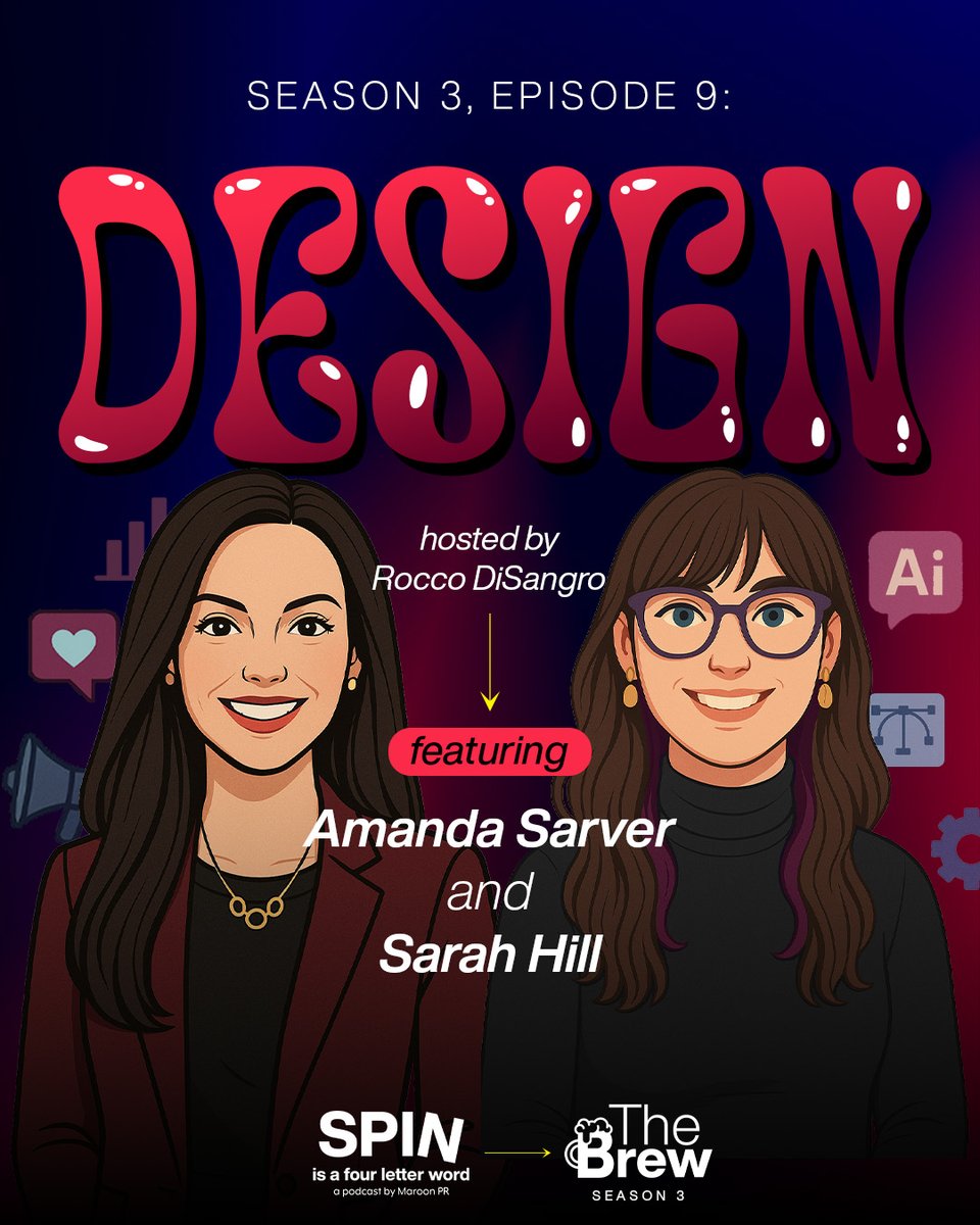🎨 How does design evolve with empathy and strategy?

Sarah and Amanda use their creative minds to dive into the power of visual storytelling on a brand new episode of #TheBrew.

🎧 Listen now: bit.ly/43AZmzX
#MaroonPR #Design #Creativity #Podcast