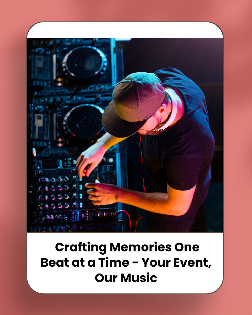 SafeinSoundtbay's tweet photo. 🌟 Dive into the art of DJ music experiences and explore how we create lasting memories: https://t.co/hJZPsiGWpb

#DJEntertainment #MusicJourney #EventPlanning #PartyDJ #WeddingCelebration #EventMusic #SafeInSound https://t.co/xdL9ENq8bw