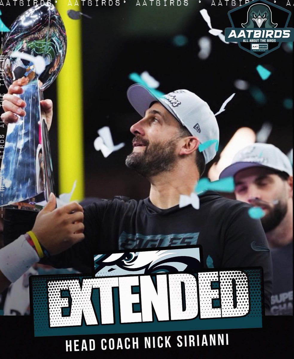 Eagles agreed on a multi-year extension with Nick Sirianni! #FlyEaglesFly
