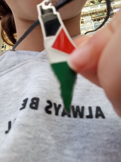 Our hearts are beating for Palestine.