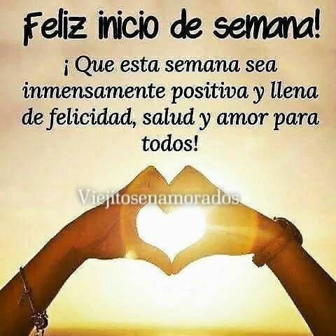 Que esta semana sea inmensamente positiva y llena de felicidad, salud y amor para todos. Les deseo un #FelizLunesATodos #FelizIniciodeSemana <a href="/Animo/">ANIMO STUDIOS</a> <a href="/cgf59/">carlos garza falla</a> <a href="/sandritacorral/">Sandra Corral</a> <a href="/fdodiaznaranjo/">Naranjo.·.</a>