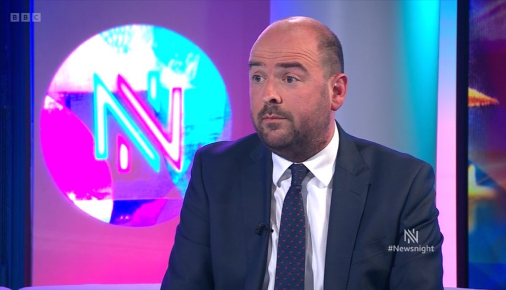 If anyone was under any illusion that the Tory Party isn’t finished as a political entity, here’s Tory MP Richard Holden utterly embarrassing himself live on national television. Again

#Newsnight