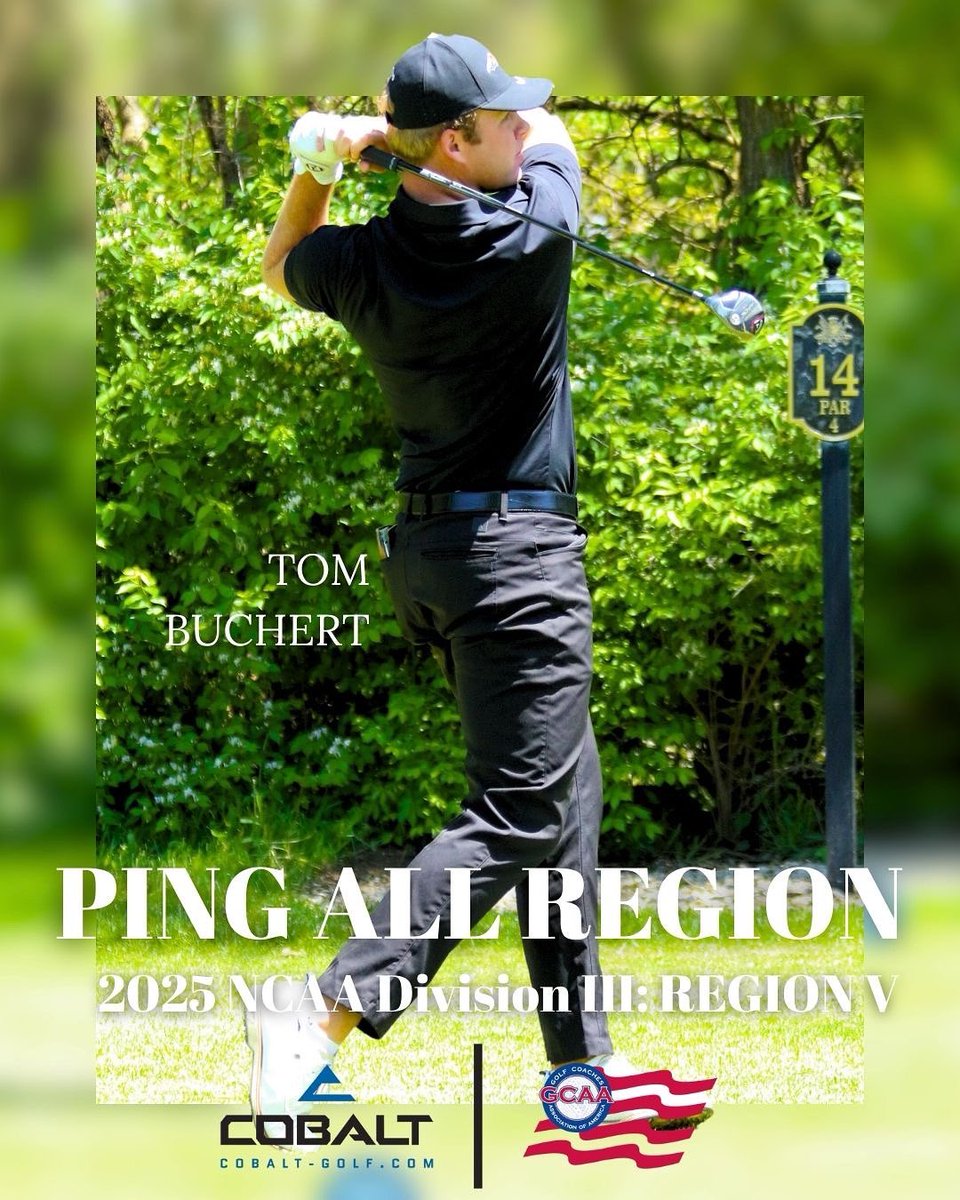 Transylvania, junior, Tom Buchert has been named to the 2025 NCAA Division III PING All-Region (Region V) Team by the GCAA!

Help us congratulate Tom on the latest addition to his résumé and for keeping Transylvania golf on the national radar!
