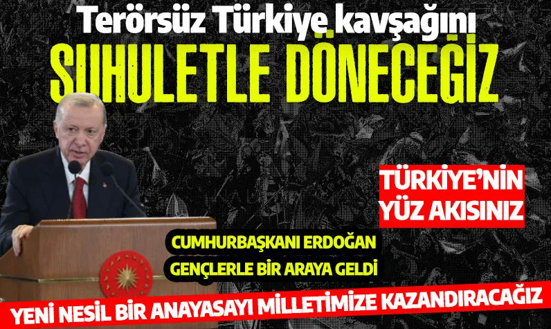 Cumhurbaşkanı Erdoğan: Terörsüz Türkiye kavşağını suhuletle döneceğiz

trhaber.com/gundem/cumhurb…