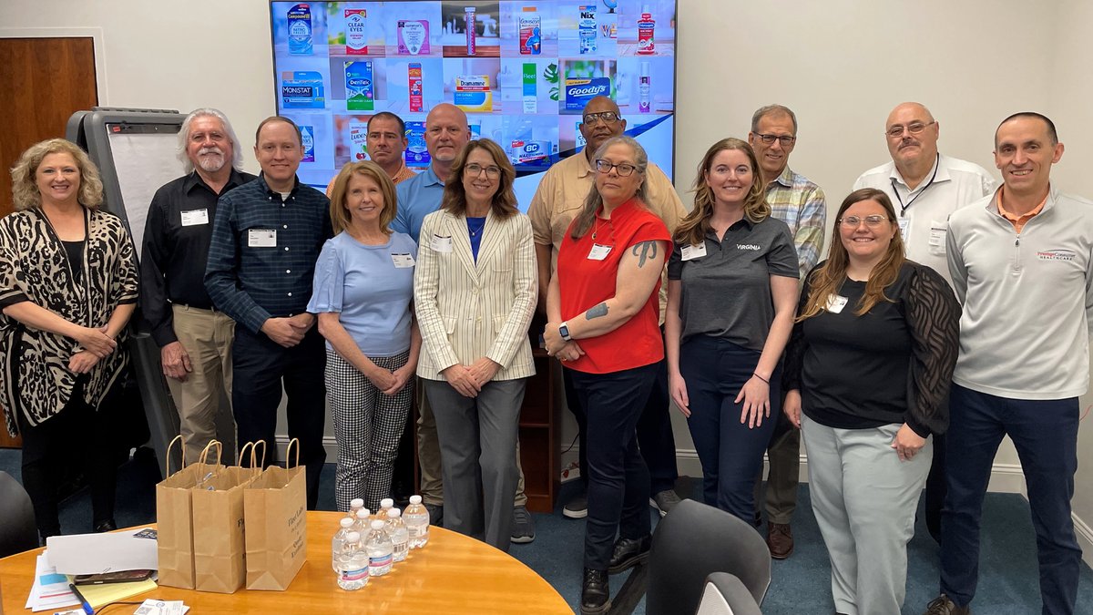 On May 15, our Central Virginia Business Services Team had the opportunity to visit Fleet Laboratories in Lynchburg — a leader in over-the-counter pharmaceutical and personal care products.