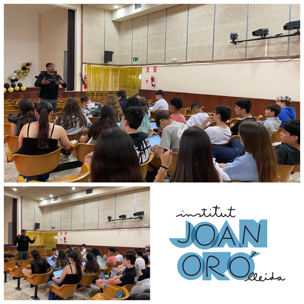 Els i les alumnes de #2nESO que participen en el projecte Global Scholars han viscut una experiència molt enriquidora👌🏻! La setmana passada van tenir l’oportunitat d’entrevistar en Serge, responsable de l’equip de joves en valors de @caritaslleida.