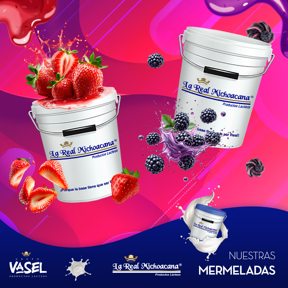 GrupoVasel's tweet image. ¡Doble sabor, doble delicia! 🍓💜 Mermeladas de fresa y zarzamora que te encantarán. ¡Consigue tus favoritas hoy y sorprende a tus clientes! #Mermeladas #Fresa #Zarzamora #DeliciaNatural #TienesQueProbarlas