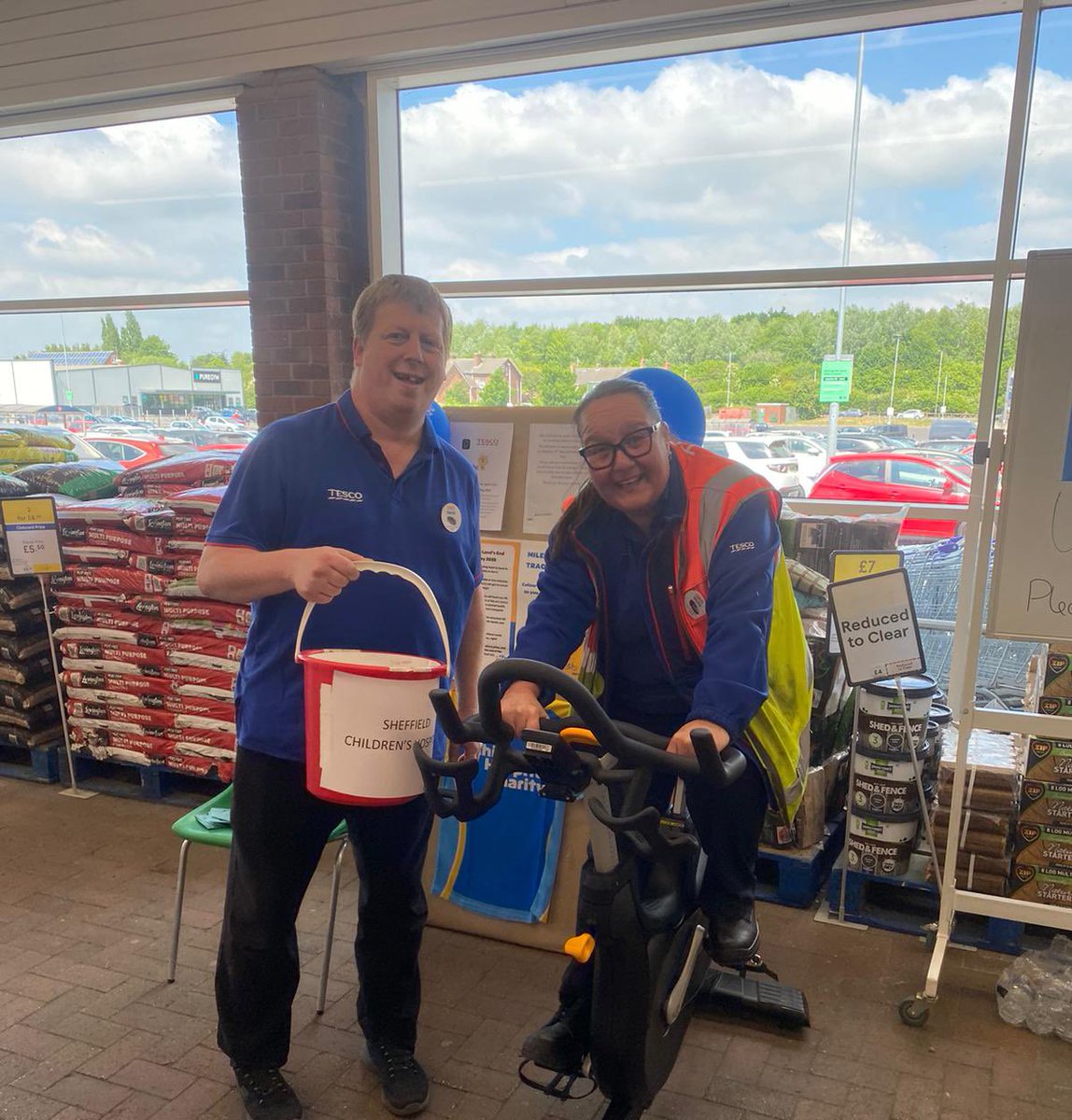 This week We are aiming to  cycle 603 miles to raise money for <a href="/SheffChildrens/">Sheffield Children's</a>  70 miles completed and £414 raised today💖 also a huge thank you to <a href="/PureGym/">PureGym</a> for their support. ❤️💙