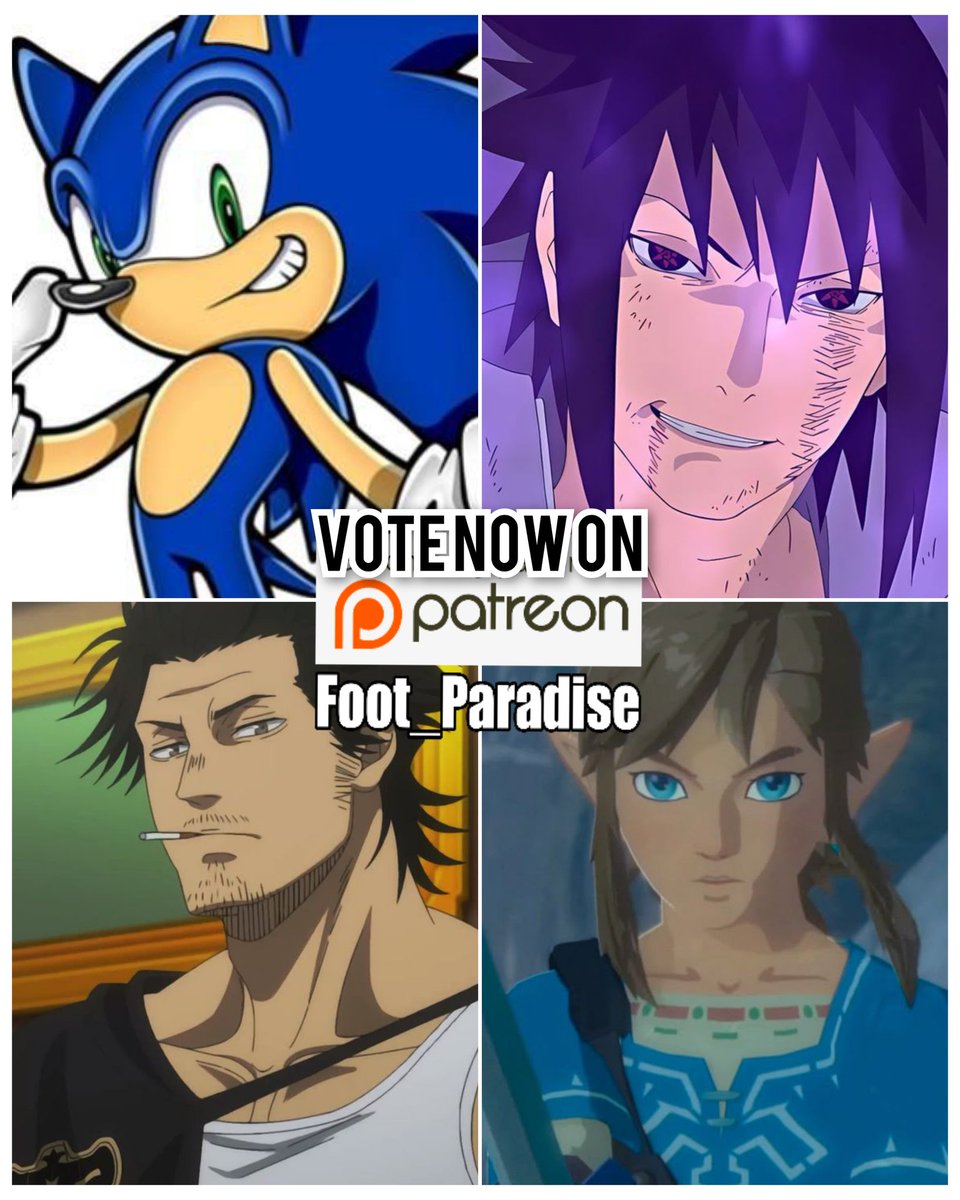 It's that time again! Now you can vote for the next character 😊
🔸️ Sonic
🔸️ Sasuke (Naruto)
🔸️ Yami Sukehiro (Black Clover)
🔸️ Link (Legend of Zelda)