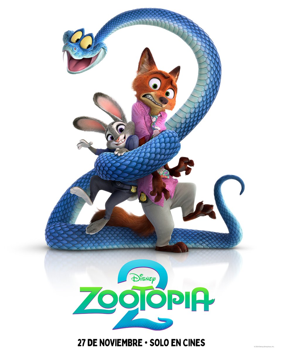 Se viene #Zootopia2 🐰🦊🐍

Esta secuela llegará a los cines el 27 de noviembre. 

#Zootopia #Zootopia2 #estrenos