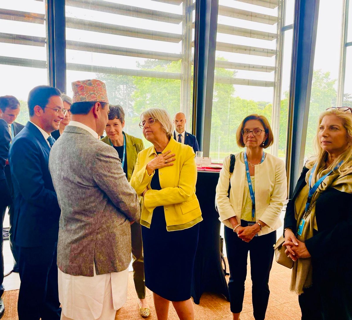 Nepal in Geneva (@pmngeneva) on Twitter photo Hon. Minister Mr Pradip Paudel <a href="/paudelpradipNC/">Pradip Paudel</a> met with Swiss Federal Councilor of Department of Home Affairs of Switzerland H E Ms. Elisabeth Baume-Schneider <a href="/elisabeth_baume/">Elisabeth Baume-Schneider</a> on the margins of the #WHA2025 in Geneva today. <a href="/RPDSUBEDI/">Ram Prasad Subedi</a> <a href="/MofaNepal/">MOFA of Nepal 🇳🇵</a> <a href="/MOHPnepal/">Ministry of health and population Nepal</a> <a href="/SwissMFA/">Swiss MFA</a> <a href="/EDI_DFI/">EDI – DFI – DFI</a> Hon. Minister Mr Pradip Paudel <a href="/paudelpradipNC/">Pradip Paudel</a> met with Swiss Federal Councilor of Department of Home Affairs of Switzerland H E Ms. Elisabeth Baume-Schneider <a href="/elisabeth_baume/">Elisabeth Baume-Schneider</a> on the margins of the #WHA2025 in Geneva today. <a href="/RPDSUBEDI/">Ram Prasad Subedi</a> <a href="/MofaNepal/">MOFA of Nepal 🇳🇵</a> <a href="/MOHPnepal/">Ministry of health and population Nepal</a> <a href="/SwissMFA/">Swiss MFA</a> <a href="/EDI_DFI/">EDI – DFI – DFI</a>
