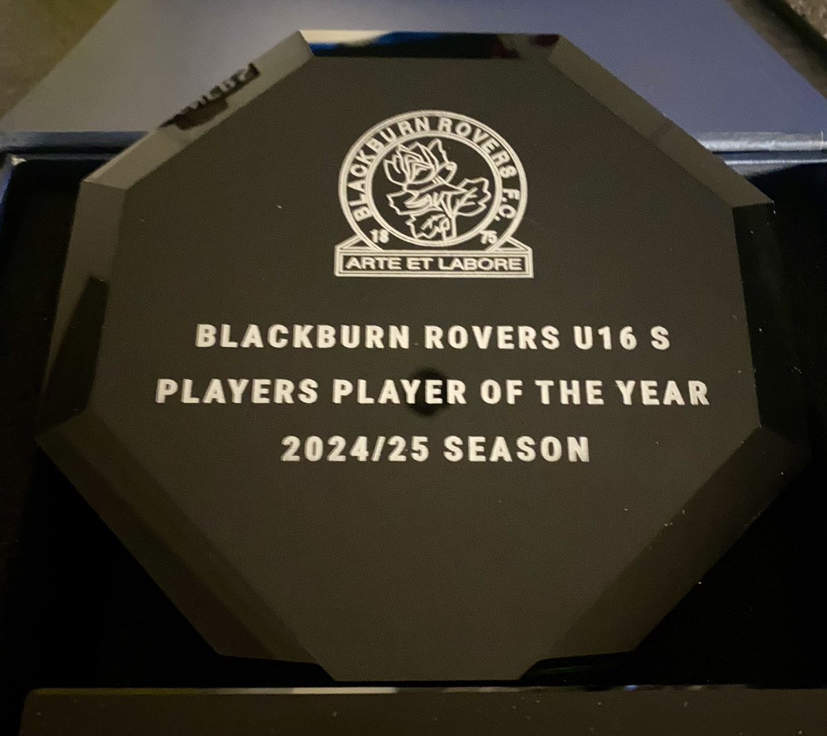 So that wraps up Emily’s 8th season with <a href="/RoversWFC/">Blackburn Rovers WFC</a> Academy and what a fantastic way to end by being presented with the Players Player Of The Season award. She’s incredibly happy and grateful. Massive well done Em, so proud of you. 🔵⚪️💙