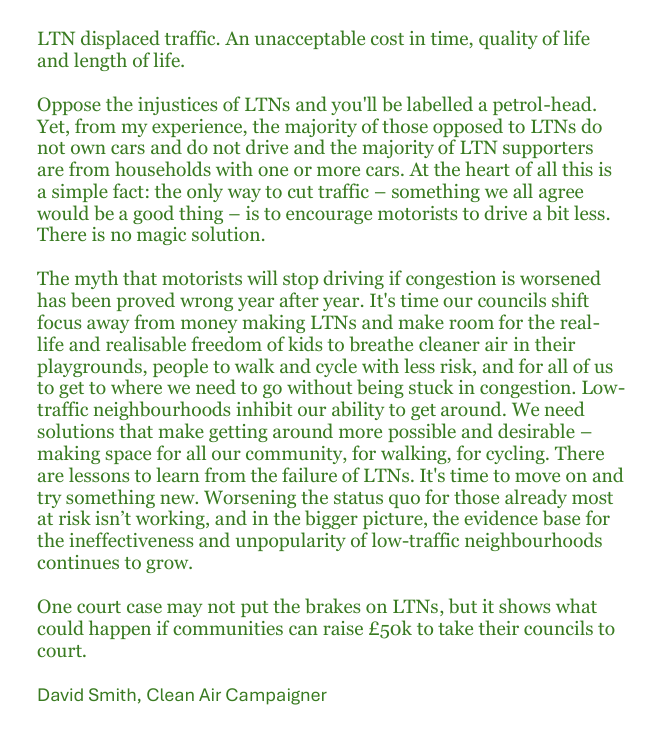 <a href="/Boenau/">Andy Boenau</a> 👀

"LTNs are ineffective and unpopular, and they don't become more popular over time."

Perhaps the biggest criticism of LTNs is that they push  traffic elsewhere and this is backed up by data showing traffic increases on the majority of boundary roads. irp.cdn-website.com/630197fe/files…