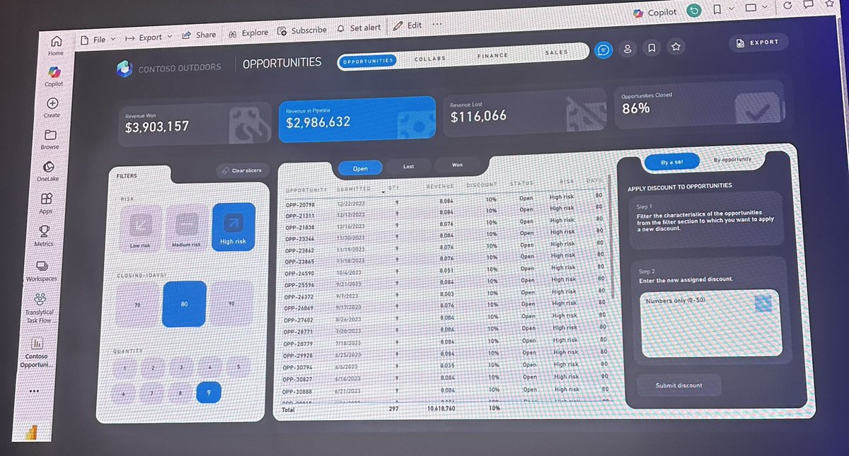 You say write back in #PowerBI <a href="/patrickdba/">patrick leblanc</a> ! That is bananas!