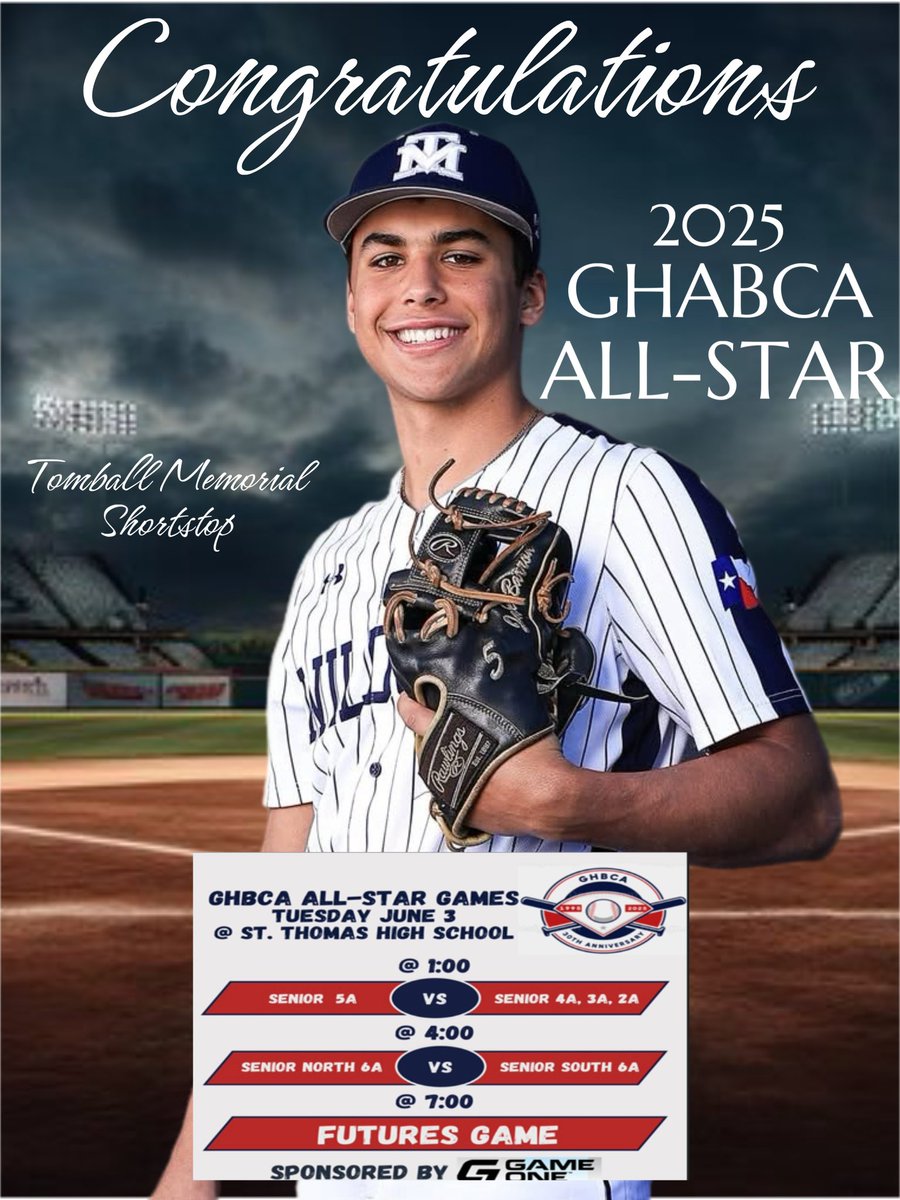 TMHS Baseball (@tmhsbaseball) on Twitter photo Congratulations to TMHSâs <a href="/Jakebarron24/">Jake Barron</a> for being chosen to play in the GHABCA Senior All-Star Game! Go represent #5!! <a href="/TISDTMHS/">Tomball Memorial High School</a> <a href="/TxHS_Baseball/">TxHSBaseball</a> @thsbca <a href="/TomballISD/">Tomball ISD</a> <a href="/TMHSPTO/">Tomball Memorial PTO</a> <a href="/TMHSBaseball/">TMHS Baseball</a> <a href="/CoachWiggins12/">Coach Wiggins</a> Congratulations to TMHSâs <a href="/Jakebarron24/">Jake Barron</a> for being chosen to play in the GHABCA Senior All-Star Game! Go represent #5!! <a href="/TISDTMHS/">Tomball Memorial High School</a> <a href="/TxHS_Baseball/">TxHSBaseball</a> @thsbca <a href="/TomballISD/">Tomball ISD</a> <a href="/TMHSPTO/">Tomball Memorial PTO</a> <a href="/TMHSBaseball/">TMHS Baseball</a> <a href="/CoachWiggins12/">Coach Wiggins</a>