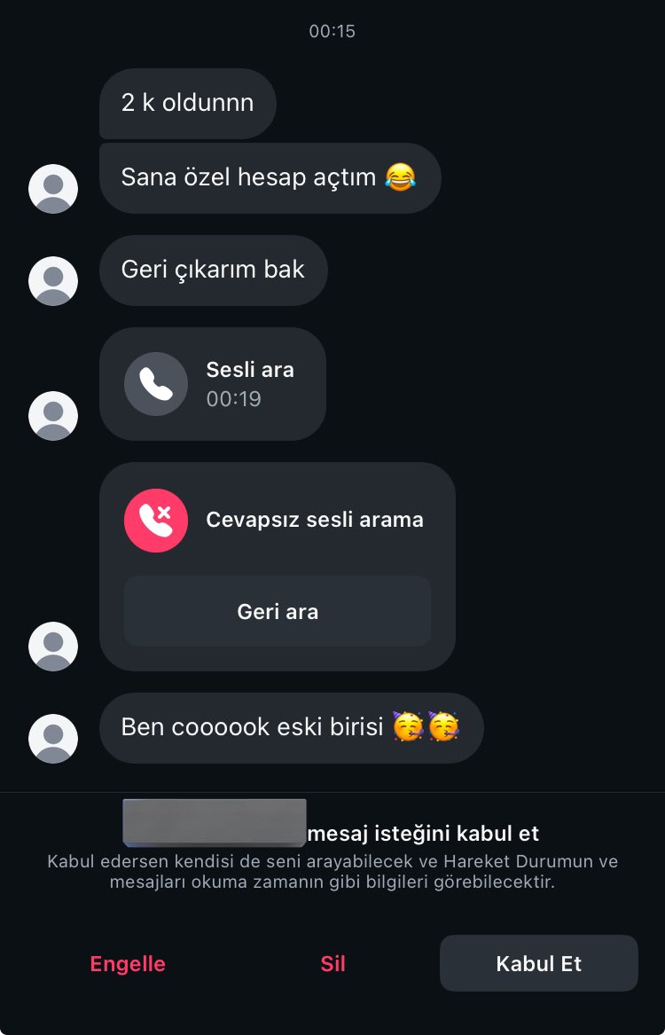 😂😂😂ahhahaha ayyy
- “sana ne mesajlar geliyordur simdi” ..