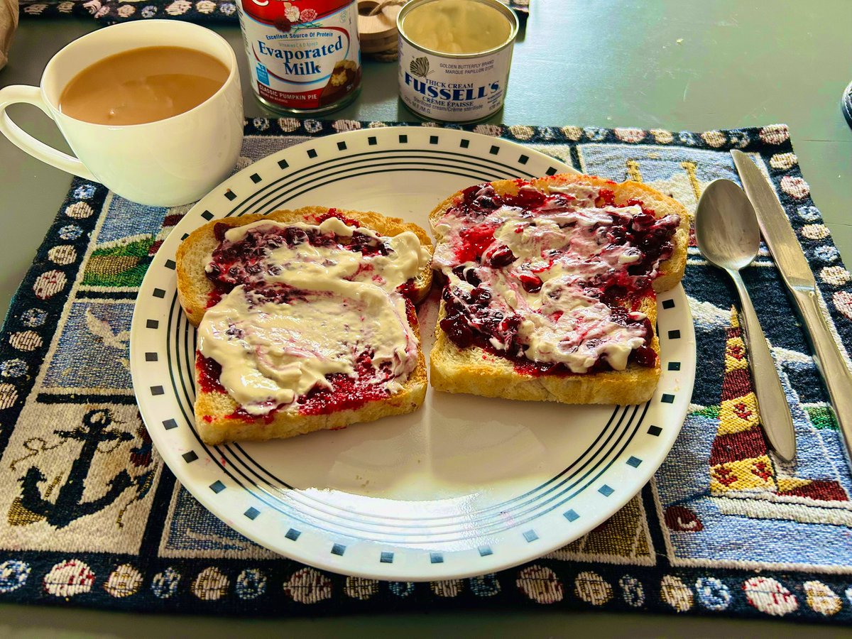 samboone_85's tweet photo. @rhondarpittman and I made the mistake of picking up homemade bread at our local Needs store. ๐คค
Toast, partridgeberry jam and fussellโs
๐ซ โ๏ธ ๐ #May24 #teaandtoast https://t.co/nkJlQ9Ciz2