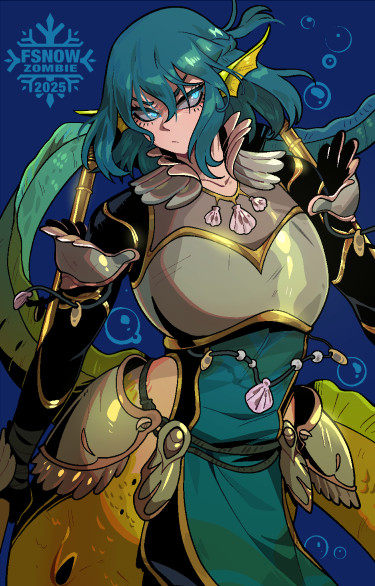 FSnowzombie's tweet photo. its still mermay i felt like drawing a moray eel mermaid today, hope you like https://t.co/kIC6rtU8Bd