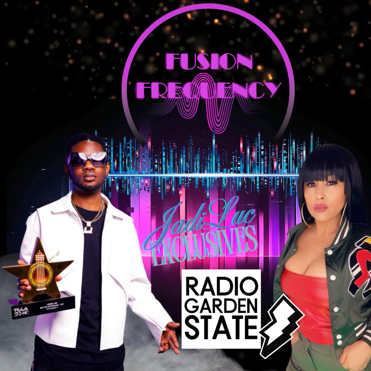 Wednesday 8-9pmEST May21 on <a href="/RGSRadioNJ/">Radio Garden State</a>  highlighting on my radio show award winning Ghanaian hip hop rapper 🇬🇭🔥🥵@_LyricalJoe  FUSIÓN FREQUENCY JADILUC EXCLUSIVES  #VIBEZ