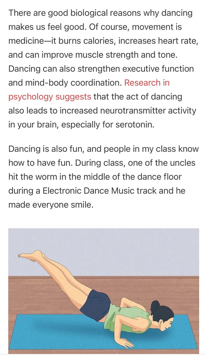 important notes about what makes a healthy dance class environment, but with tips that can be applied to any group you lead or participate in.

more here in our newsletter: powerofusnewsletter.com/p/why-dance-cl…