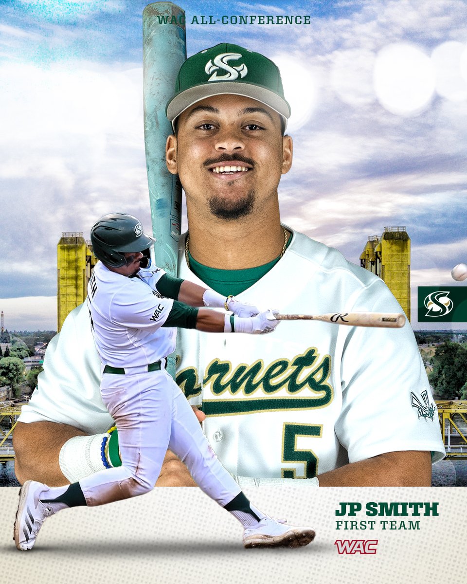Sac State Baseball (@sacstbaseball) on Twitter photo πΎπππππΌππ π
π πππππ!
Junior earns his 3rd career All-<a href="/WACsports/">The Western Athletic Conference</a> honor & 2nd first-team award
βΎοΈ Hit .296 w/18 doubles, 12 HRs, 42 runs & 51 RBI
βΎοΈ 17 multi-hit games, 13 multi-RBI games
βΎοΈ 48 career home runs are 6th in WAC history
#StingersUp πΎπππππΌππ π
π πππππ!
Junior earns his 3rd career All-<a href="/WACsports/">The Western Athletic Conference</a> honor & 2nd first-team award
βΎοΈ Hit .296 w/18 doubles, 12 HRs, 42 runs & 51 RBI
βΎοΈ 17 multi-hit games, 13 multi-RBI games
βΎοΈ 48 career home runs are 6th in WAC history
#StingersUp