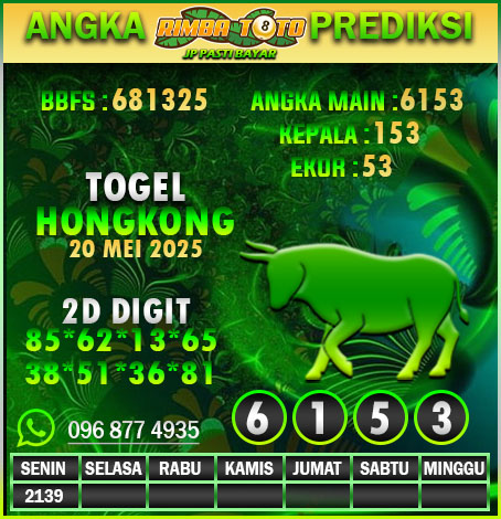 PREDIKSI HONGKONG 20 MEI 2025
LINK DAFTAR >> rebrand.ly/riimbaviip
RIMBATOTO Merupakan Situs Slot Togel,slot &amp; Casino Online Terpercaya Dan Terbaik Di Indonesia!!
HADIAH TERBESAR
4d : 10.000.000
3d : 1.000.000
2D : 100.000
#rimbatoto #prediksitogel #prediksisydney