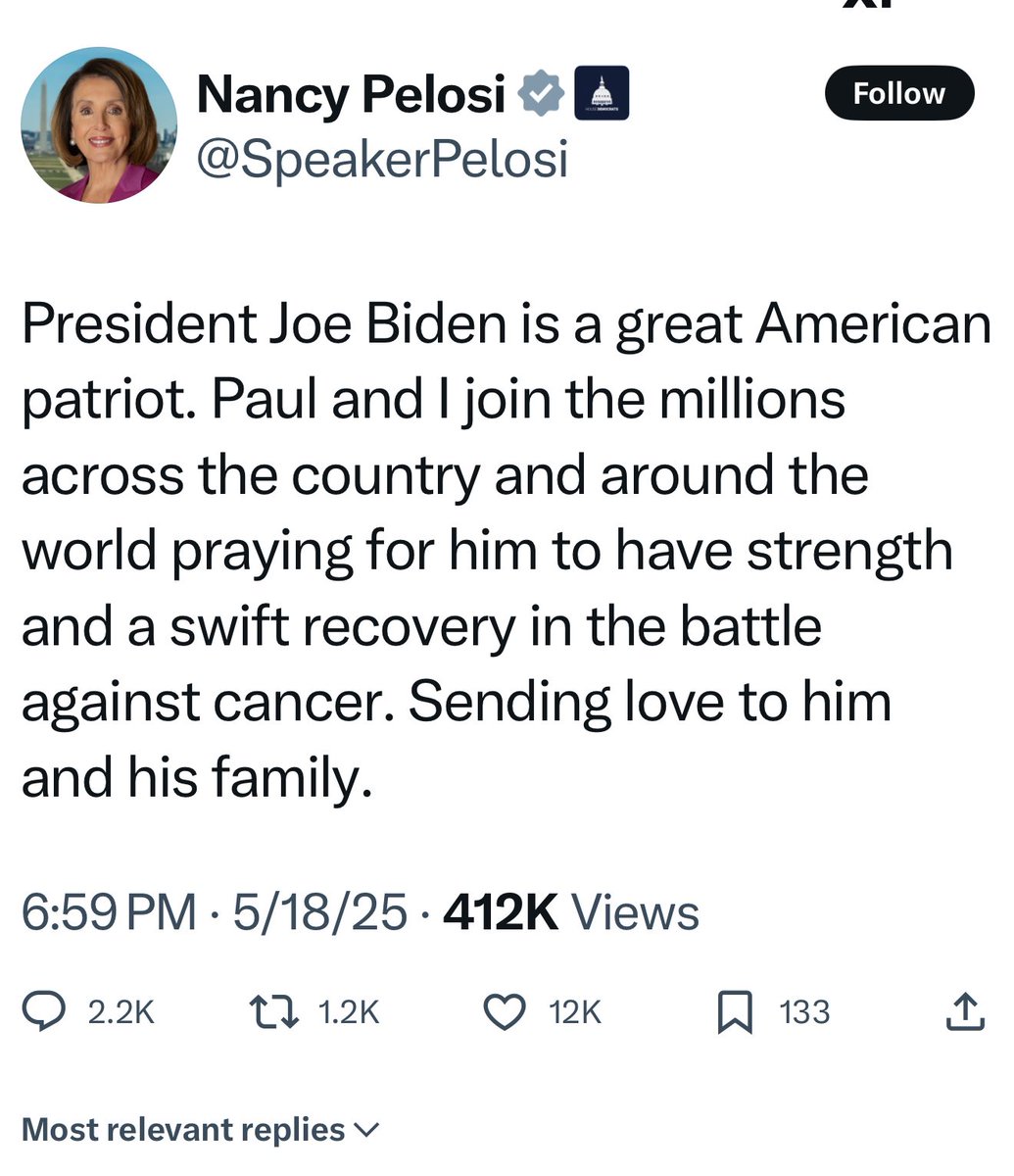In 24 hours, your post received 412K views and 12K likes. So 2.9% of those who saw it gave it a thumbs up.

There go your “millions across the county and around the world,” you delusional liar.

A nasty political plot to try to canonize the scapegoat of their criminal enterprise.