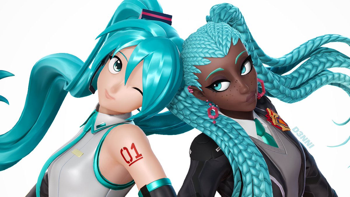 here's random miku art I made 4 months ago and completely forgot to post #Fortnite #HatsuneMiku