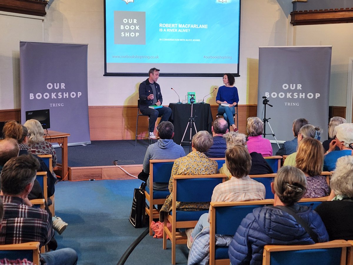This evening, the brilliant nature writer Robert Macfarlane was talking with Alice Adams about his wonderful new book Is A River Alive?
