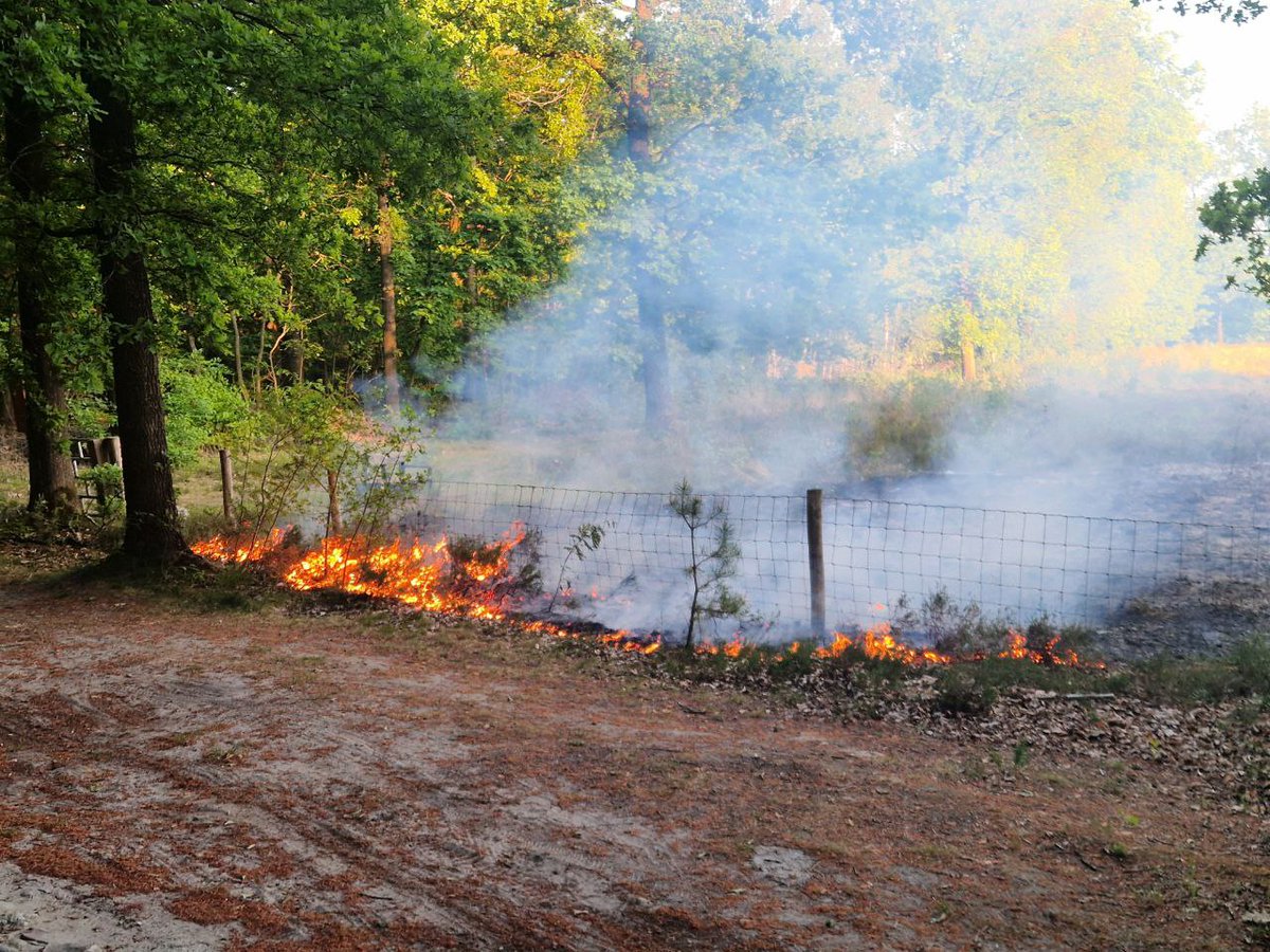 Natuurbrand bij Drouwen