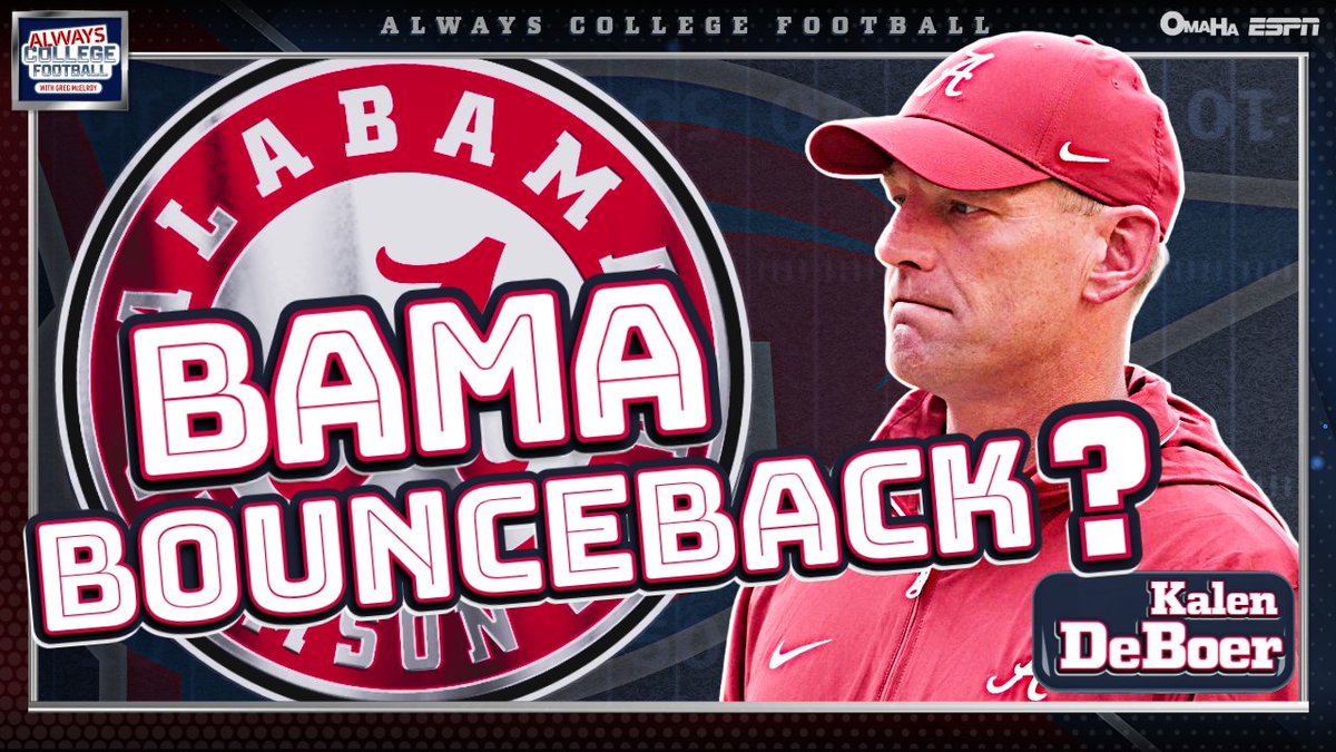 Always College Football (@alwayscfb) on Twitter photo Today on Always College Football:
🔘1-on-1 with <a href="/AlabamaFTBL/">Alabama Football</a> HC Kalen DeBoer!
➖Year 1 takeaways
➖Ryan Grubb impact
➖Defense outlook
➖Recruiting & more
🔘O/U win totals 👀
WATCH ⬇️
🔗: youtu.be/bQT2koZRLGU?si… Today on Always College Football:
🔘1-on-1 with <a href="/AlabamaFTBL/">Alabama Football</a> HC Kalen DeBoer!
➖Year 1 takeaways
➖Ryan Grubb impact
➖Defense outlook
➖Recruiting & more
🔘O/U win totals 👀
WATCH ⬇️
🔗: youtu.be/bQT2koZRLGU?si…