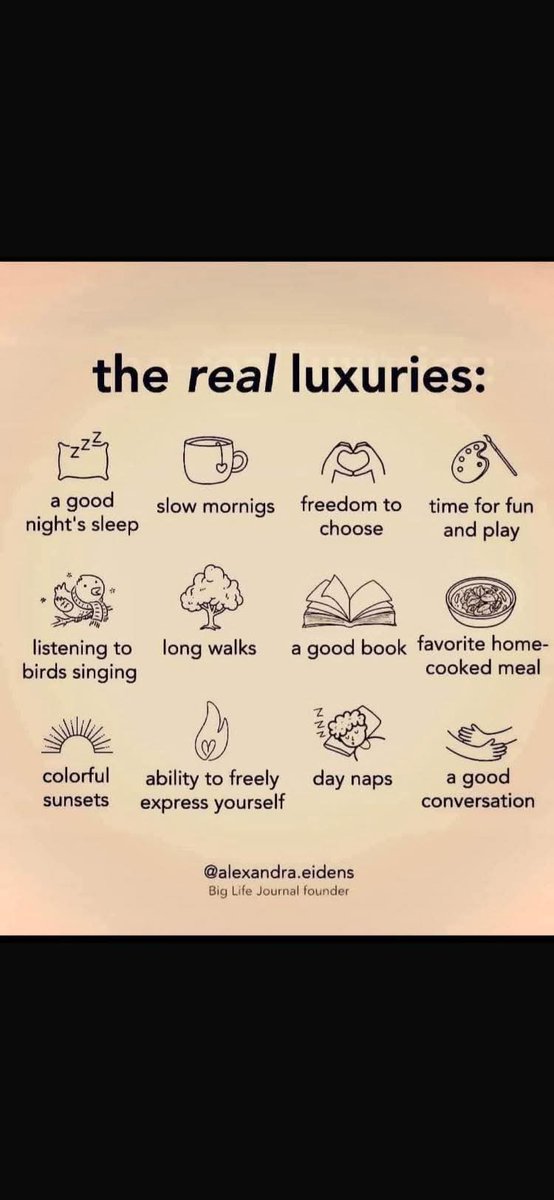 Night you gorgeous lot. Remember your real luxuries. 💯 ❤️❤️❤️❤️❤️❤️
