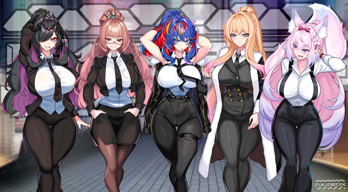 NEZ-BOX🟥🟦🟨 (@nezboxillust) on Twitter photo 5 Girls Night
Commission work for Angel Valentine
<a href="/ElaraVtuber/">Elara | 🧝♀️🤘</a>
<a href="/shiori_p0n/">ShioriPon, MD 🩺⚙ Vtuber</a>
<a href="/xJessstarrx/">JessStarr🌸</a> 5 Girls Night
Commission work for Angel Valentine
<a href="/ElaraVtuber/">Elara | 🧝♀️🤘</a>
<a href="/shiori_p0n/">ShioriPon, MD 🩺⚙ Vtuber</a>
<a href="/xJessstarrx/">JessStarr🌸</a>