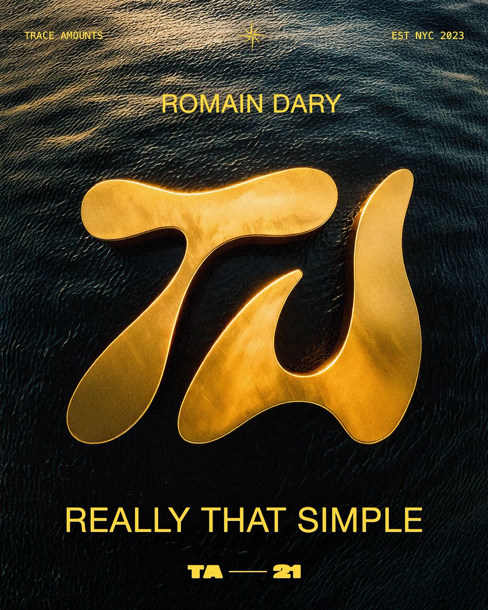 traceamountsnyc's tweet photo. It’s really that simple 🎵

@RomainDary – Really That Simple. Heavily supported by label head @itsthewestend , this one’s been a staple in his sets for months.

Now it’s yours Friday at midnight 🌙
Link in bio to presave https://t.co/BwKEd0C4fi