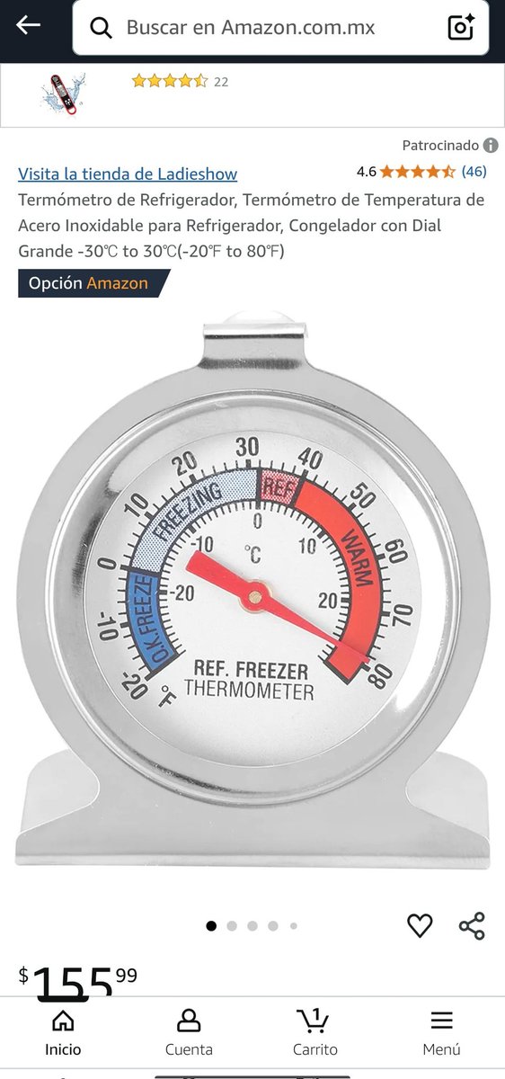 amarquez_mba's tweet photo. @marthadebayle Martha y @Rebmangas les recomiendo este termómetro para el interior del refrigerador, yo manejo uno de estos y mis lechugas siempre están frescas, temperatura de 34°f a 39°f, los chefs no me dejaran mentir.
Lo consigues en Amazon o tiendas de refrigeración. https://t.co/T47K9DASoU