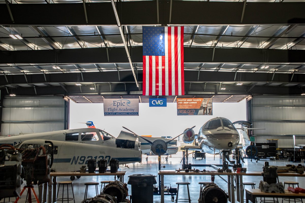 epicfltacademy's tweet image. Join us for our Aircraft Mechanic School Open House at @CVGairport this Saturday, May 24, from 10 am to 12 noon! If you've been thinking about touring the school, this is a great opportunity!
epicflightacademy.com/flight-school-…
#MechanicMonday
#openhouse