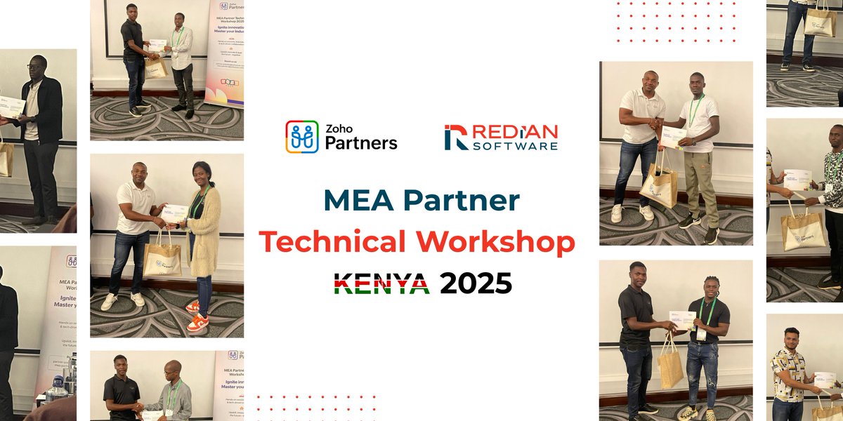 RedianInAfrica's tweet image. Our team dove deep into cutting-edge tools like #ZohoFlow, #RPA, #Catalyst, and #ZohoDesk, walking away with powerful strategies we’re ready to deploy for our clients.

Real insights. Real impact. Real transformation.

Read on to explore the key highlights 👇