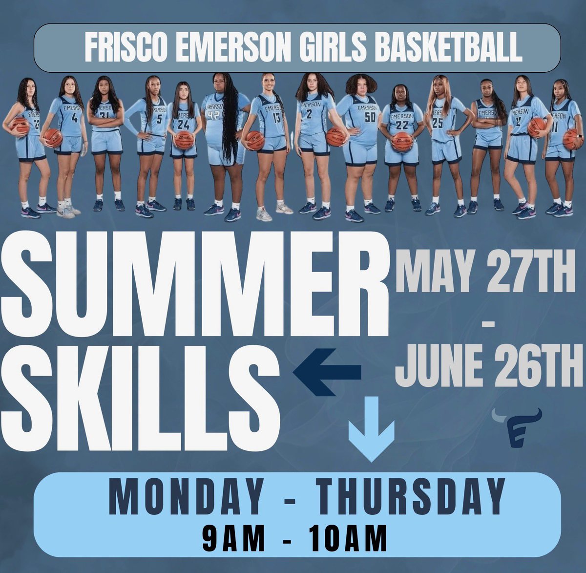Emerson HS Girls Basketball (@ehsmavsgbb) on Twitter photo 🏀👏🆂🆄🅼🅼🅴🆁 🆂🅺🅸🅻🅻🆂👏🏀
Join us for skills starting after Memorial Day!
ʜɪᴛ ᴜᴘ ᴄᴏᴀᴄʜ ɢ (garlandd@friscoisd.org) ꜰᴏʀ ᴍᴏʀᴇ ɪɴꜰᴏ
✨#BeAMaverick <a href="/ScogginsMS/">Scoggins MS</a> 🏀👏🆂🆄🅼🅼🅴🆁 🆂🅺🅸🅻🅻🆂👏🏀
Join us for skills starting after Memorial Day!
ʜɪᴛ ᴜᴘ ᴄᴏᴀᴄʜ ɢ (garlandd@friscoisd.org) ꜰᴏʀ ᴍᴏʀᴇ ɪɴꜰᴏ
✨#BeAMaverick <a href="/ScogginsMS/">Scoggins MS</a>