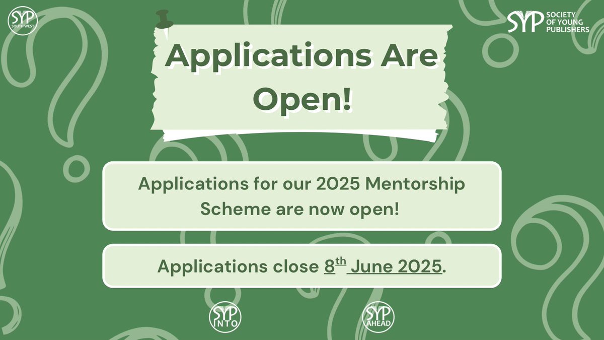Mentorship Scheme Applications are now open! 📢🍀

INTO or AHEAD – find the right stream for you and benefit from our mentors to help you start out or take the next step in the industry 📚

Applications are open for everyone, just click here to apply: thesyp.org.uk/mentorships/so…