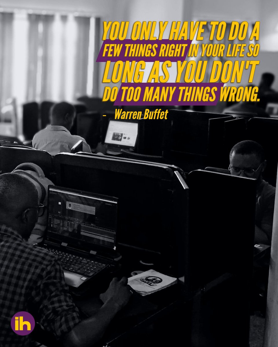 hub_impression's tweet photo. Focus on a few key wins, and avoid the big mistakes.
#coworking #hubsinlagos #motivationalquoteoftheday #officespaceavailable #wednesday #coworkingcommunity #entrepreneur #networking #virtualworkingspace #officevirtual #virtualbackoffice #virtualcityoffice #virtualofficejakarta https://t.co/YxO47uNFAx