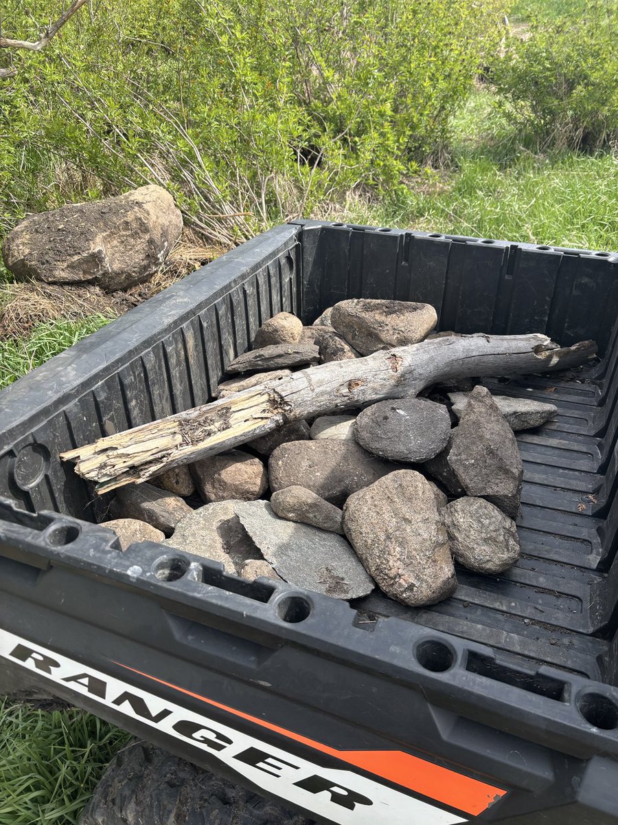 LtdSairs's tweet photo. Map derived from stone picking track where ai flagged my “misses”. Picker now too slow. Run n’ gun with SXS. 200ac/hr! The stones I’ve picked have never caused grief. The ones I’ve missed are the offenders. Taking aim on offenders now! #StoneSight #GetStonesOffFast https://t.co/qeVYxbDHeL
