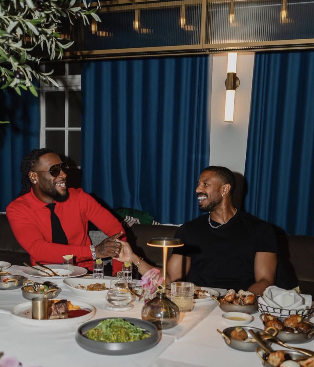 Burnaboy and Micheal Jordan 🦍🏀