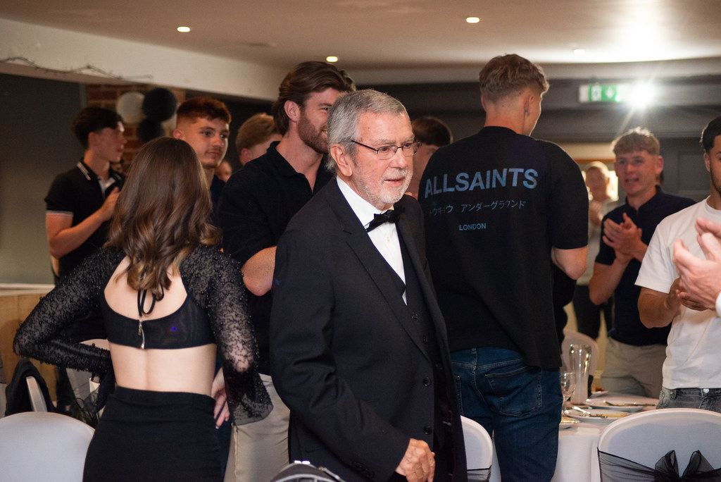 ThreeBridgesFC's tweet photo. We began Saturday's awards night by honouring a man who, without him, there would be no Three Bridges Football Club.

Part of the football club for over 50 years. Player, Chairman and now President. Mr Alan Bell 👏🏼

#UpTheBridges🧡🖤 https://t.co/zmFI3IIFoz