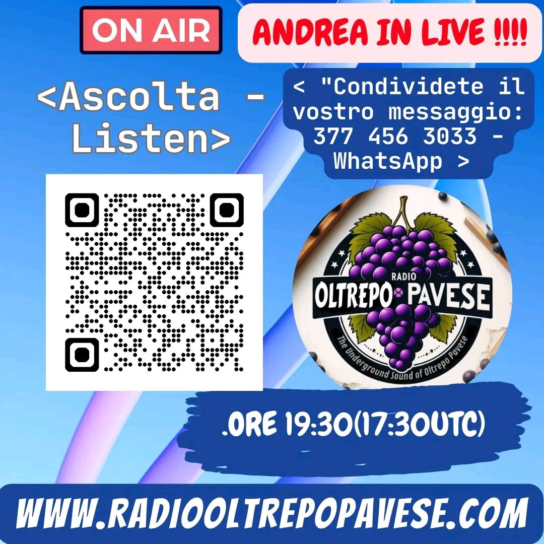 Radio Oltrepo Pavese (@radiooltrepo) on Twitter photo Radio Oltrepo Live!
We’ll be live in about 10 minutes!
Listen to us via Iecodot, Amazon Alexa, and Google Assistant.
Just say:
“Alexa, play Radio Oltrepò”
“Hey Google, play Radio Oltrepò”
#LiveRadio #RadioOltrepo #NowOnAir #MusicLovers #Alexa #GoogleAssistant #InternetRadio Radio Oltrepo Live!
We’ll be live in about 10 minutes!
Listen to us via Iecodot, Amazon Alexa, and Google Assistant.
Just say:
“Alexa, play Radio Oltrepò”
“Hey Google, play Radio Oltrepò”
#LiveRadio #RadioOltrepo #NowOnAir #MusicLovers #Alexa #GoogleAssistant #InternetRadio