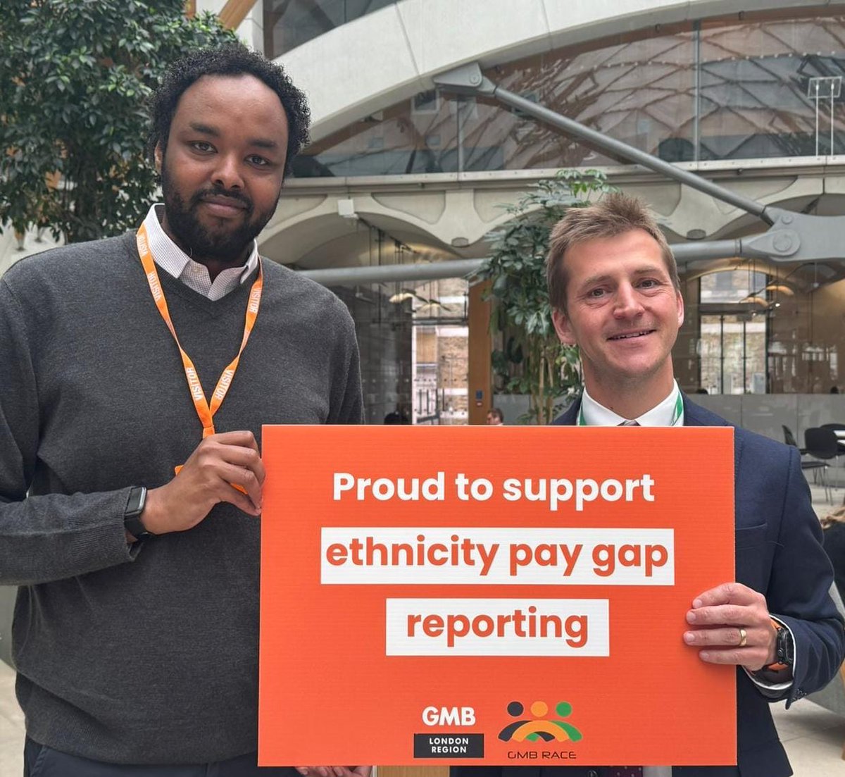 GMB Politics London (@gmbpoliticsldn) on Twitter photo Great to be joined by <a href="/JoshFG/">Josh Fenton-Glynn MP</a>, showing support for mandatory ethnicity pay gap reporting.
Together, we can make a difference. Great to be joined by <a href="/JoshFG/">Josh Fenton-Glynn MP</a>, showing support for mandatory ethnicity pay gap reporting.
Together, we can make a difference.