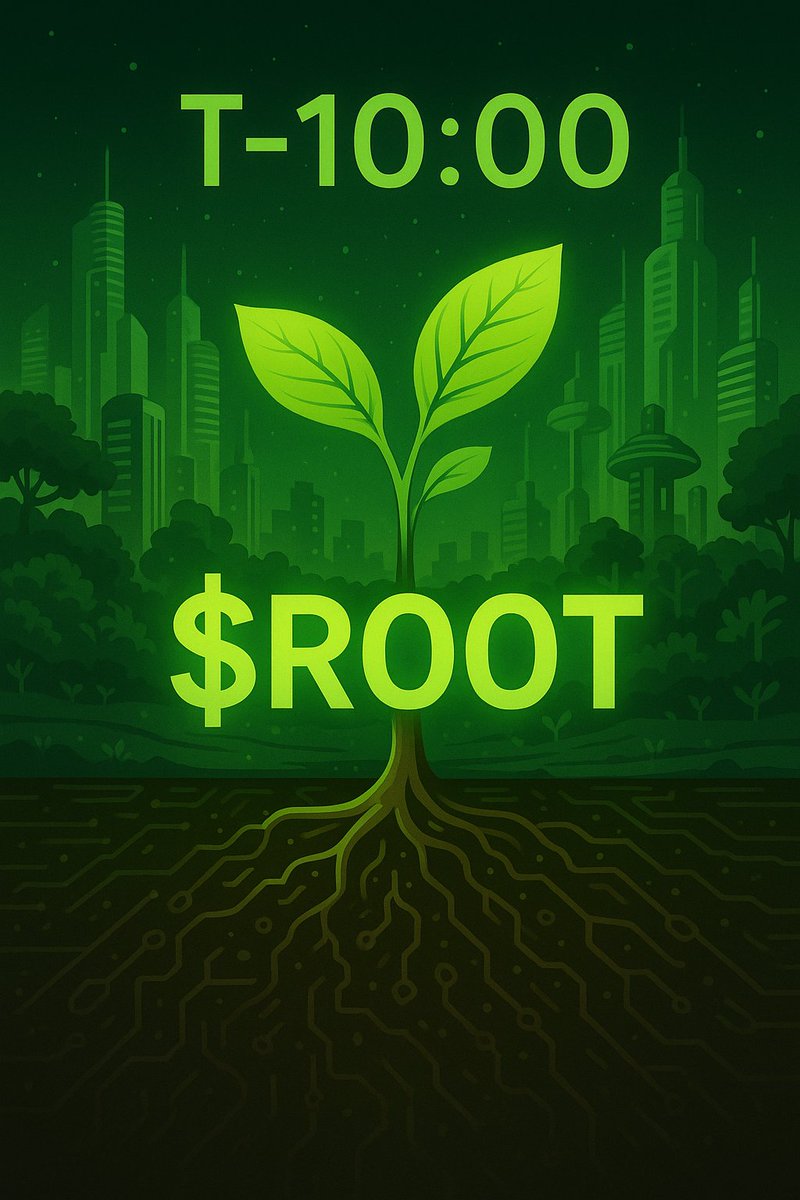GreenRootXYZ's tweet photo. 🌱 $ROOT goes LIVE in 10 minutes!
The decentralized green movement starts now.
🌐 https://t.co/sJneB05h67
Plant your roots early. Grow with the chain.
#ROOT #GreenRoot #CryptoGreen #SustainableWeb3 #TokenLaunch #Solana https://t.co/Xu9NjjqQeJ